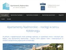 Tablet Screenshot of apartamenty-kg.pl